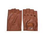 Swift driver vingerloze leren handschoenen nappa bruin