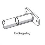 Eindkoppeling voor golfschoftboom