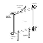 Draaiset veiligheidsvoerhek 2011 met snelsluiting