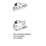 Stel voerhekbevestiging 0-5 cm / 80 x 80 mm