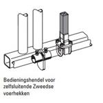 Bedieningshendel Zweeds zelfsluitendvoerhek