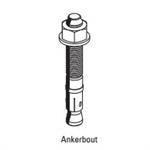 Ankerbout M10 x 126, thermisch verzinkt