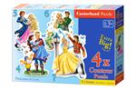 4 Delige puzzel set Verliefde Prinsessen Castorland B-04461-2