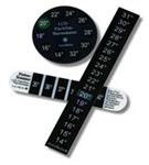 Set LCD-strip thermometers