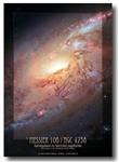 Poster Spiraalsterrenstelsel Messier 106