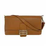 JESSICA baguette handtas cognac Italiaans leer