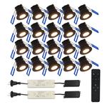 Zwarte LED Inbouwspots 20 Stuks 200 lumen