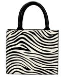 DIANA Italiaans leren handtas Zebra