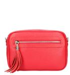 TIARA crossbodytas rood Italiaans leer