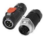 Complete set connector rechte snelkoppeling IP67 waterdicht 3 aderige kabel 0,5mm2 tot 6,0 mm2 Buite