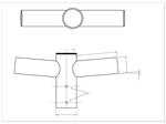 Lampenrek tweevoudig buis 60mm t.b.v.  t.b.v. montage schijnwerpers of armaturen op lichtmast of cam