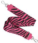 Bagstrap Zebra Fuchsia met zilverkleurige sluiting