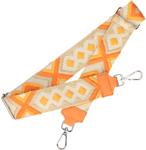 Bagstrap Oranje met zilverkleurige sluiting