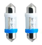 C5W autolamp 2 stuks blauw | LED festoon 31mm | SV8.5 0.49W - 12V DC