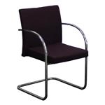 Vergaderstoel Slede Chroom Paars
