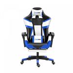 Herzberg HG-8082: Driekleurige Gaming- en Bureaustoel | Blauw