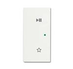 Free@Home afdekking, play-pause-fav mat wit  Links Free@Home afdekking, play-pause-fav mat wit Links
