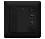 Heat it Z-Push Button 8 Wandschakelaar Z-Wave Plus zwart