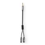 Stereo-Audiokabel 1 x 3,5mm male- 2 x 3,5mm female Stereo-Audiokabel 1 x 3,5mm male- 2 x 3,5mm femal