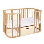 Lade voor 7 in 1 Babybed Naturel