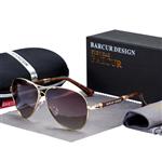 Gepolariseerde spiegel Aviator-zonnebril - Bril van titaniumlegering Unisex Gradient Pilot Shades