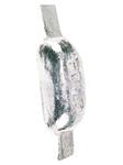 Romp Anode Aluminium met Strip 0.60kg 110x60x28mm