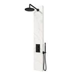 BRAUER Black Edition Thermostatisch Douchepaneel 2-weg Calacatta gold SET 01