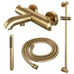 Opbouwset Bad- en Douchekraan Brauer Gold Edition Thermostatisch Met Glijstang Geborsteld Goud