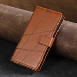 Samsung Galaxy F42 (5G) Flip Case Portefeuille - Wallet Cover Leer Hoesje - Bruin