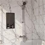 Opbouwset Bad- en Douchekraan Brauer Chrome Carving Thermostatisch Met Glijstang En Handdouche 3 Sta