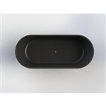 Vrijstaand Ligbad Arcqua Pinto 170x73x57 cm Mat Zwart