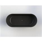 Vrijstaand Ligbad Arcqua Pinto 180x80x57 cm Mat Zwart