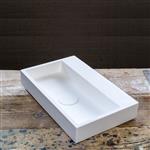 Fontein Crosstone Solid Surface Rechthoek 38x24x7 cm Mat Wit