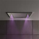 Mate Hoofddouche Vierkant Met Led Waterval En Nevel 50 Cm M146