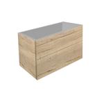 Badkamermeubel Best Design Beauty 2 Laden Greeploos 100 cm Eiken Zonder Wastafel