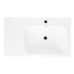 Wastafel Best Design tbv Splash Meubels 80cm Met Kraangat Glans Wit