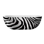 Vrijstaande Bad Best Design 180x86 cm Zebra Acryl Bicolor Zwart Wit