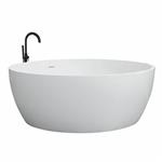 Rond Vrijstaand Bad Best Design Cirkel 153 cm Solid Surface Mat Wit