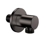 Doucheaansluiting Aquasplash Luxe Muuraansluiting Gunmetal