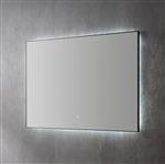 Spiegel Sanilux Decor Met Indirecte LED Verlichting 80x70 cm Mat Zwart Incl. Spiegelverwarming