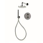 Regendoucheset Inbouw Bongio Squadra met Thermostaatkraan, Douchearm en Handdoucheset Chroom