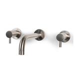 Wastafelmengkraan Inbouw Bongio Squadra 22 cm Uitloop 2 Hendels RVS