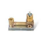 Wastafelmengkraan Inbouw Bongio Squadra 22 cm Uitloop met Installatiebrug RVS look