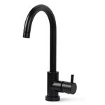 Wastafelmengkraan Bongio Squadra met Hoge Draaibare Uitloop Mat Zwart