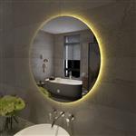 Badkamerspiegel Aqua Splash Luse Rond Inclusief Dimbare LED Verlichting 120 cm