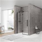 Nisdeur Van Rijn ST05 Draaideur Met Vaste Wand 120x200 cm 8 mm Zwart