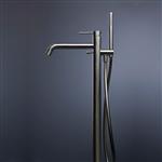 Vrijstaande Badkraan Sanimex Bellezza Bagno 96.9 met Handdouche Geborsteld RVS