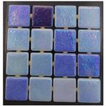 Mozaïek Ezarri FOSFO Collection 2.5x2.5 cm Delphinus Glossy Dolphin Blue (Prijs per 2,00 M2)