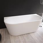 Ligbad NJOY Thalia 170x80 cm Acryl Mat Wit inclusief Afvoer en Badpotenset