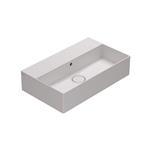 Wastafel Luca Sanitair Globo 61x37x14cm Keramiek Overloop (Met kraangat) Wit